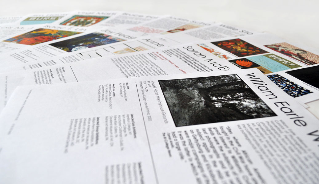 Informational artist sheets