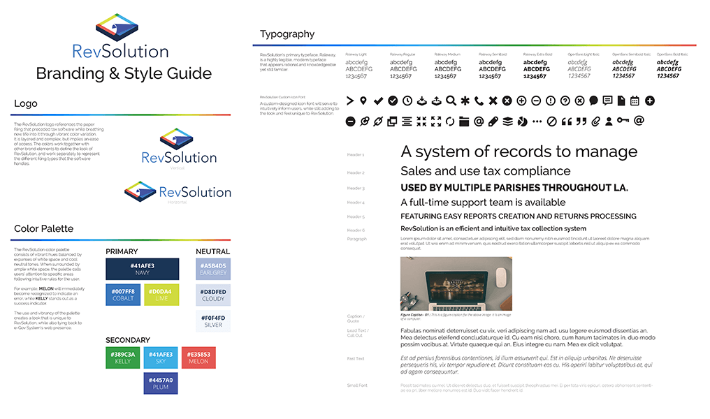 RevSolution UI details